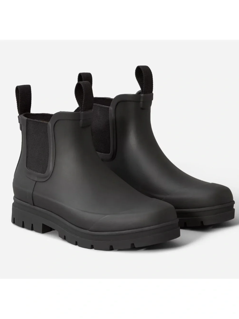 Everlane Black Chelsea Rain Boots Size 10 Waterproof Lug Sole Minimalist NWOB - Picture 9 of 9